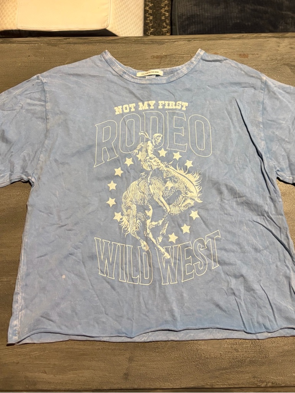Caution To The Wind Light Blue 'Rodeo Wild West' Graphic Tee